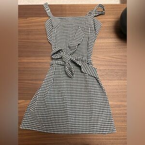 Gianni Bini Monochrome Checkered Midi Dress